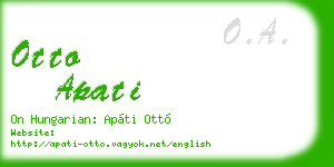 otto apati business card